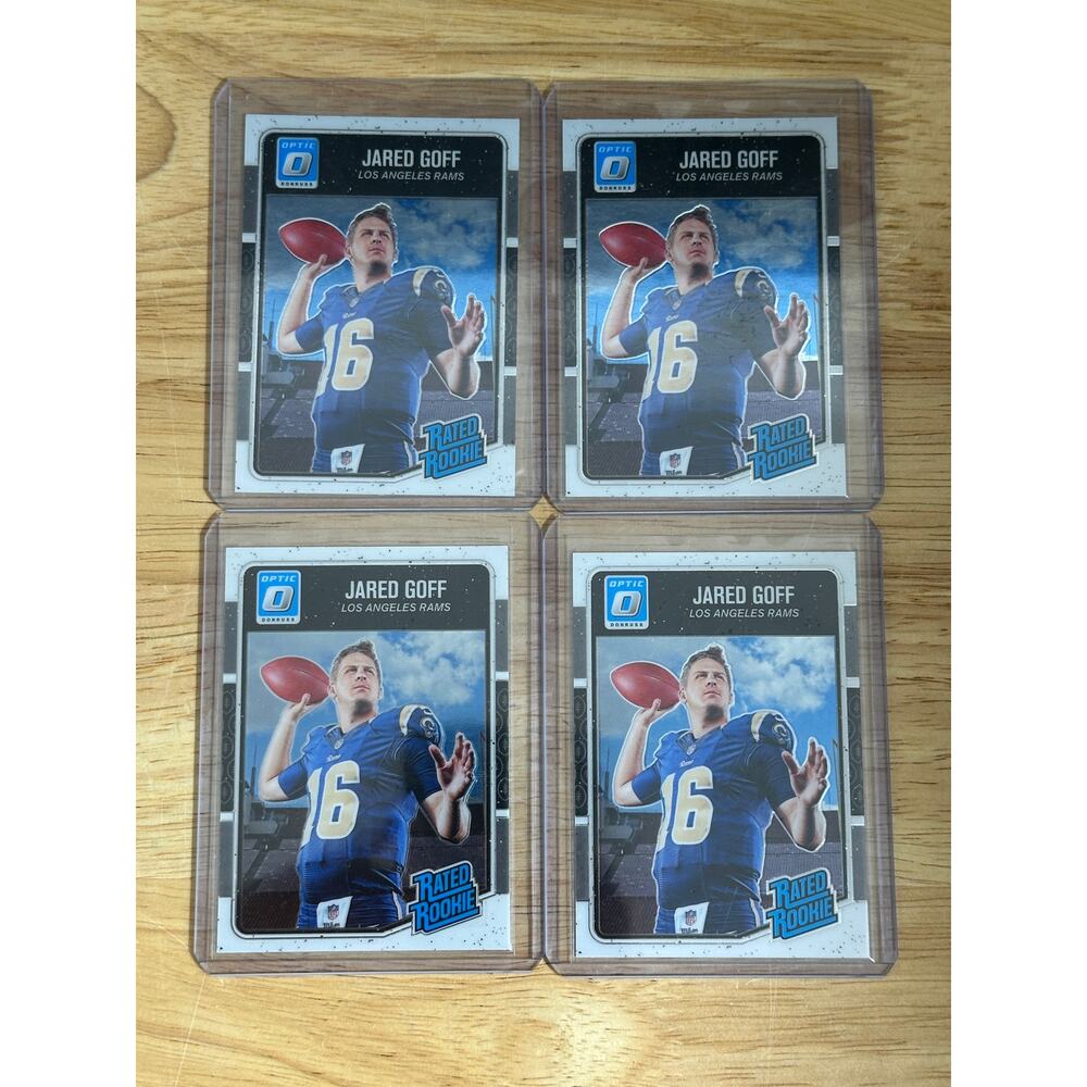 2016 Donruss Optic Jared Goff Lot of 4